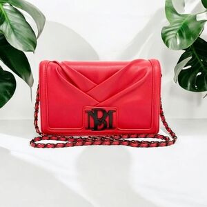 NWT Badgley Mischka Large Pleated Crossbody